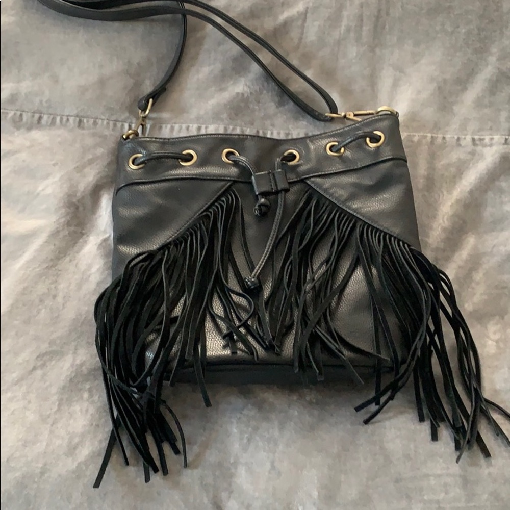 Leather fridge shoulder bag